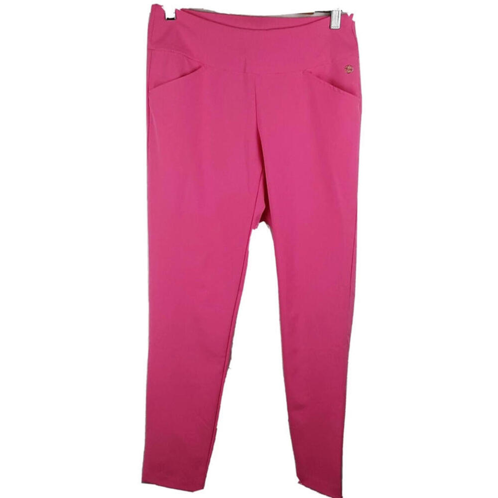 RARE Lilly Pulitzer Luxletic Size 4 Hot Pink stretch capri pants athletic golf